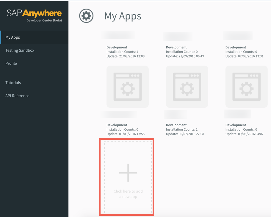 SAP Anywhere Connected App step 1