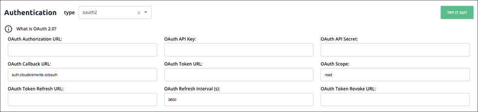 OAuth 2.0 Authentication