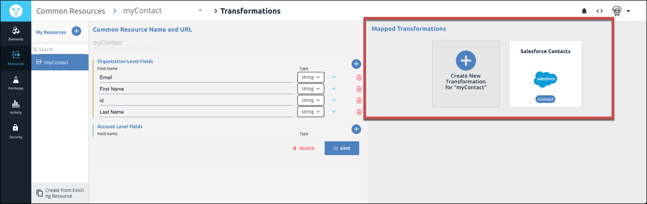 Mapped Transformations